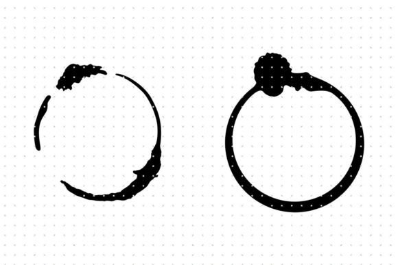 Coffee Cup Stain SVG for Graphics and Crafts