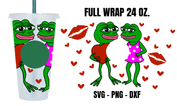 Frog Lover Starbucks Cup Wrap Svg