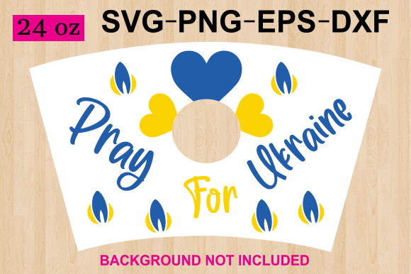 Pray for Ukraine Starbucks Cup Wrap: Graphics & Crafts Review