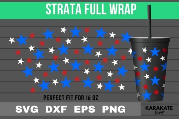 Star 16 Oz Strata Cup Wrap SVG: Graphics and Crafts in One
