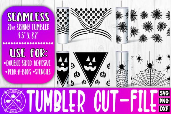 SVG Halloween Tumbler Wrap Bundle: Graphics for Crafts