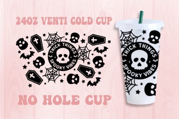 Thick Things Spooky Vibes No Hole SVG: Graphics & Crafts Review