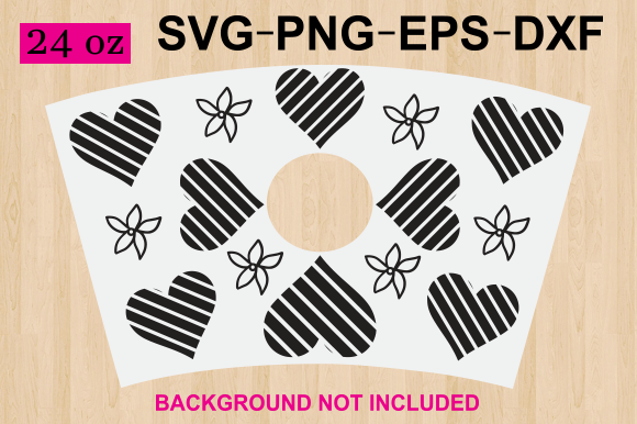 Valentine Day Starbucks Wrap: Graphics & Crafts Asset Review