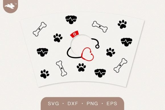Veterinarian Cup Wrap: Graphics for Crafts-Driven Branding